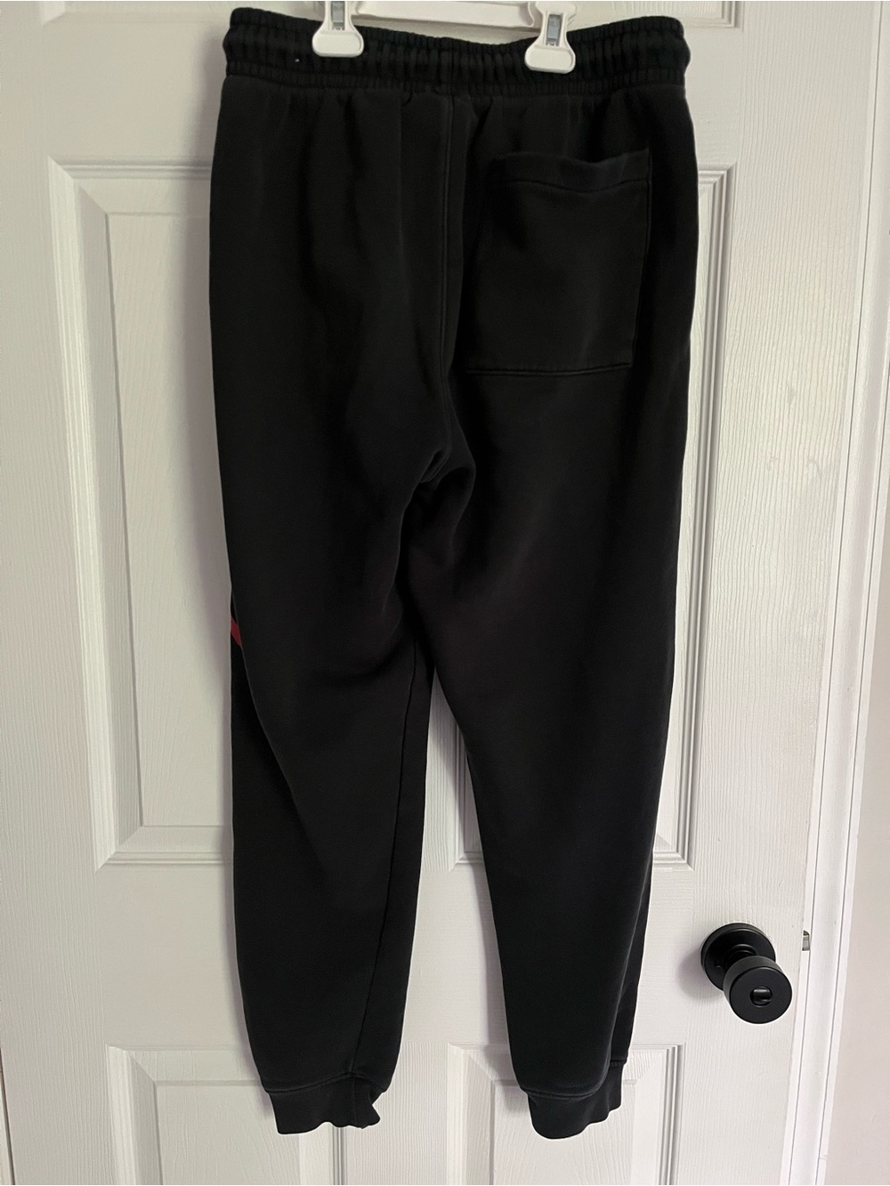 Jordan Black Joggers with Red Jumpman Graphic - Picture 3 of 6